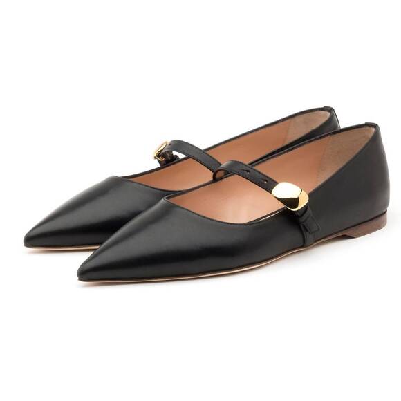RUPERT SANDERSON Shoes - NEW RUPERT SANDERSON women's innis pointed toe flats in black